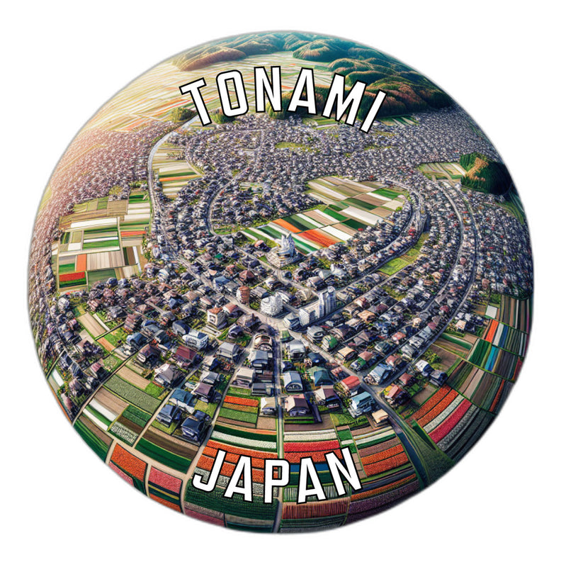 Tonami Japan Souvenir Vinyl Decal Sticker 2-Inch
