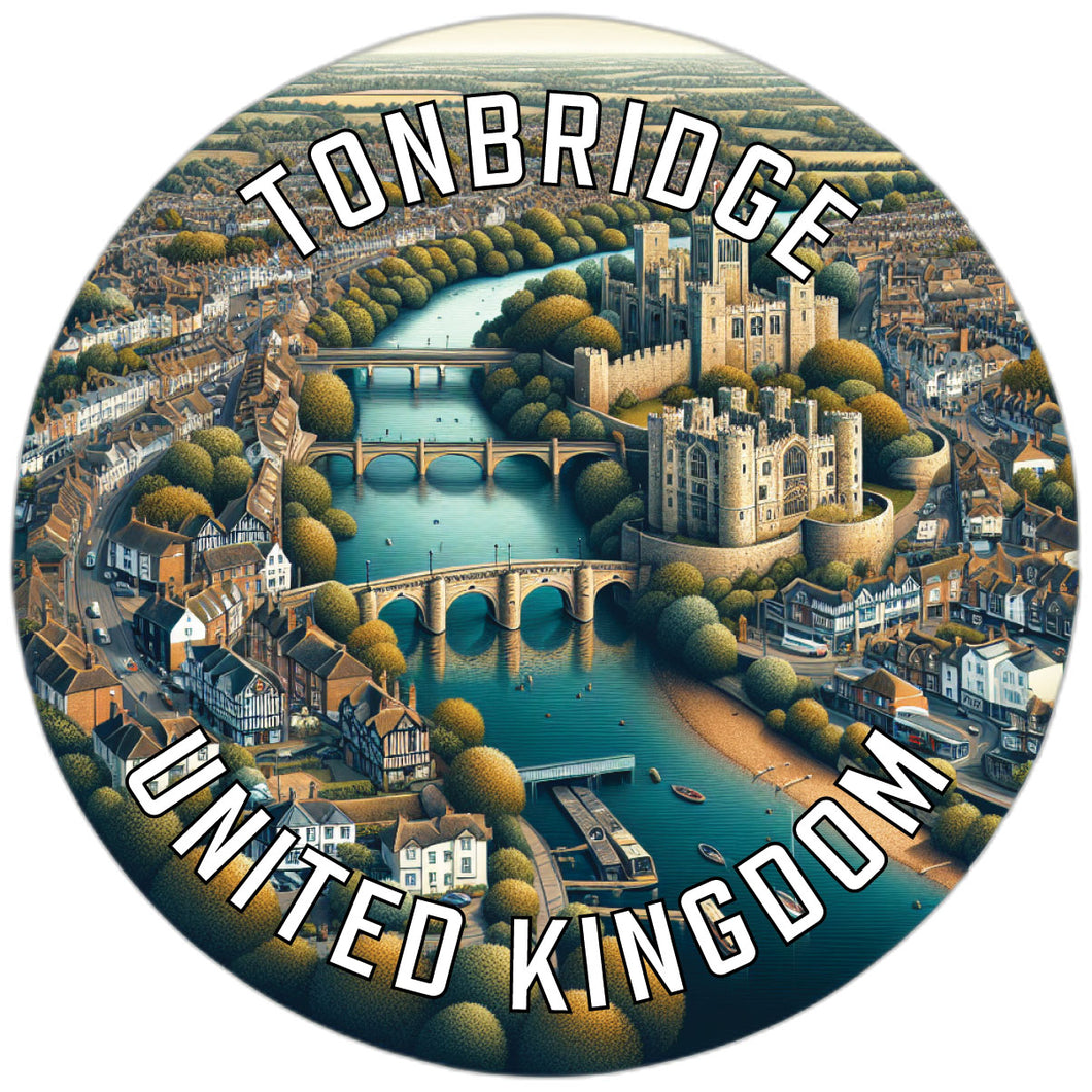 Tonbridge United Kingdom Souvenir Die Cut Flat Magnet 6-Inch