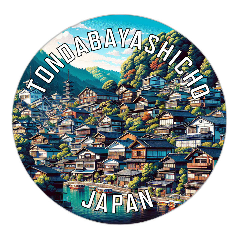 Tondabayashicho Japan Souvenir Vinyl Decal Sticker 2-Inch