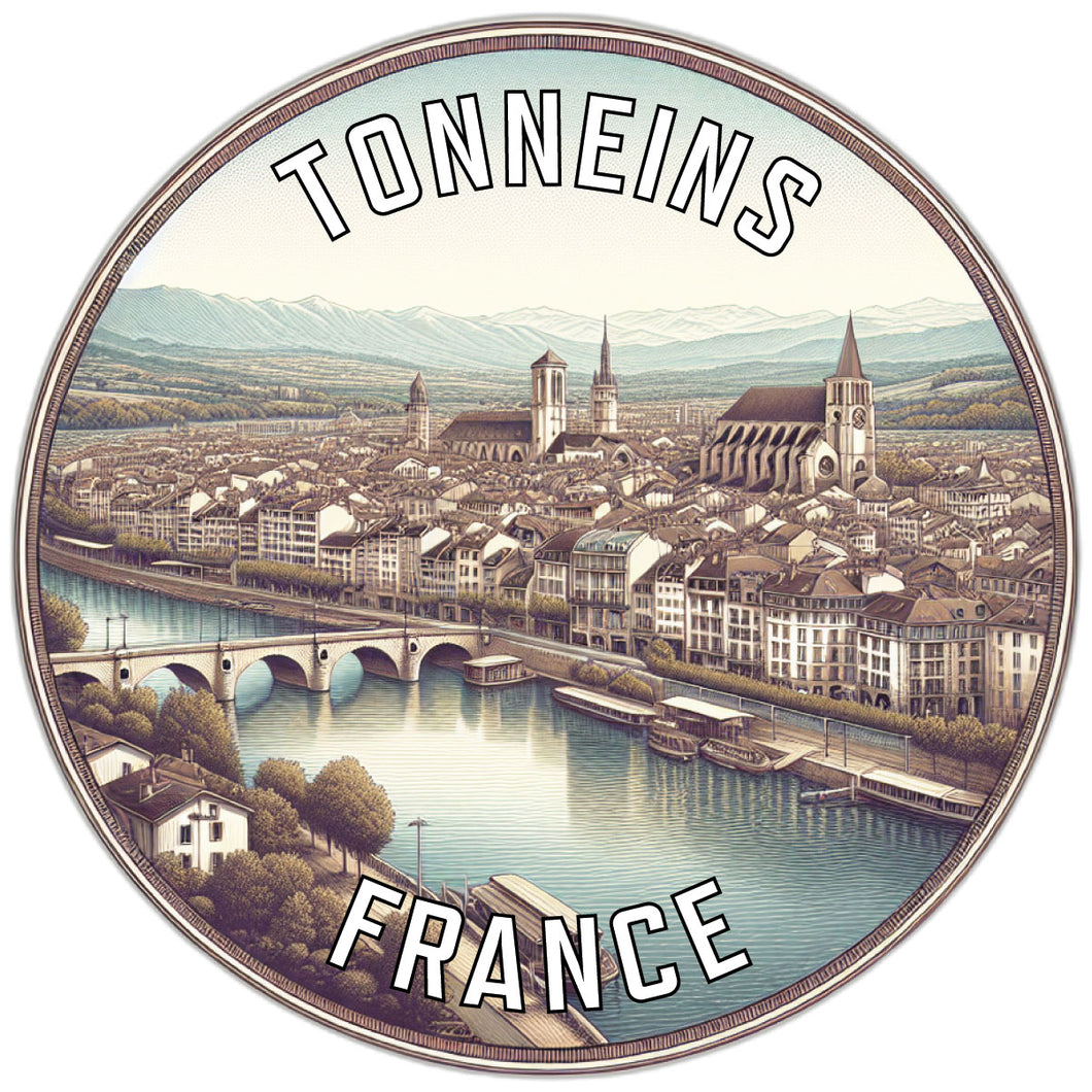 Tonneins France Souvenir Vinyl Decal Sticker 2-Inch