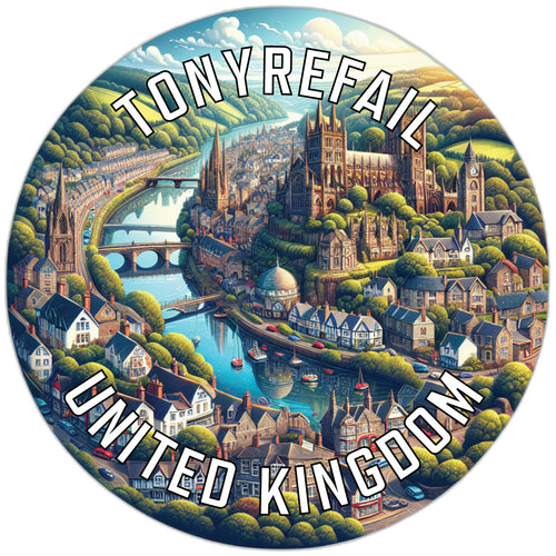 Tonyrefail United Kingdom Souvenir Vinyl Decal Sticker 2-Inch
