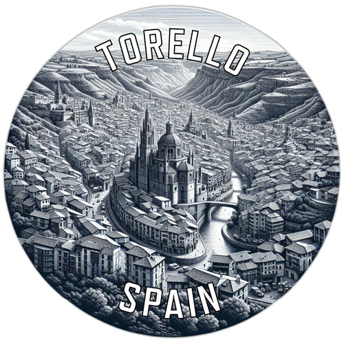 Torello Spain Souvenir Die Cut Flat Magnet 6-Inch
