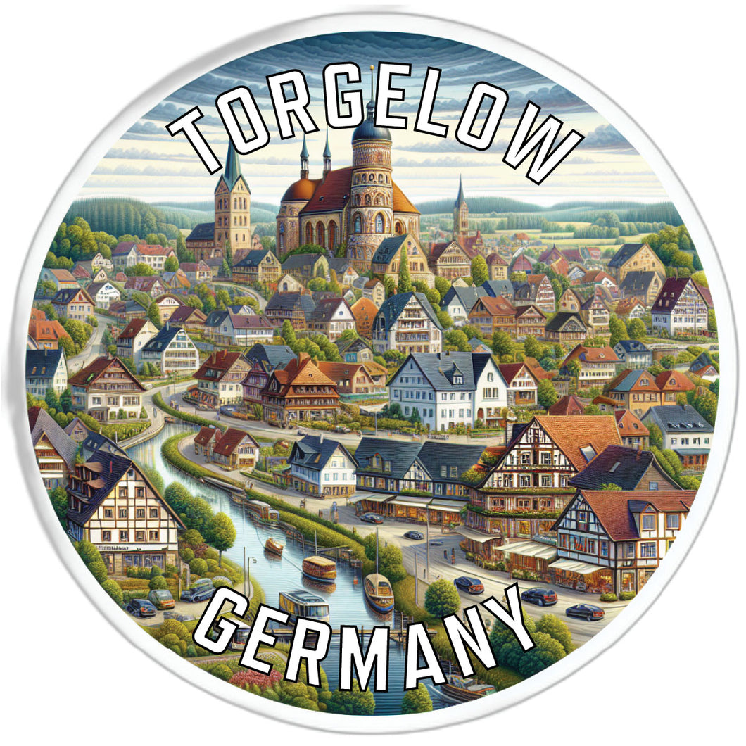 Torgelow Germany Souvenir Die Cut Flat Magnet 2-Inch
