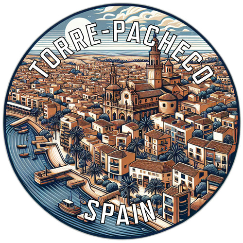 Torre Pacheco Spain Souvenir Die Cut Flat Magnet 6-Inch
