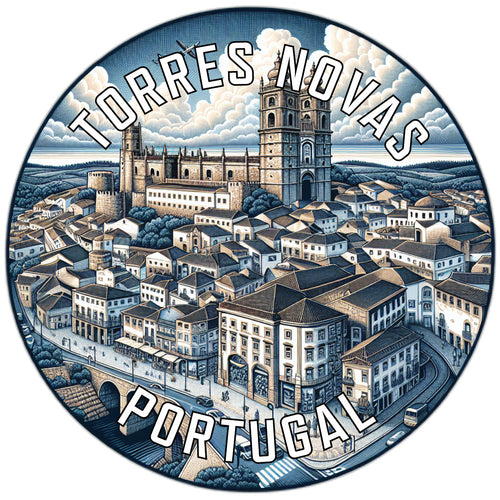 Torres Novas Portugal Souvenir Die Cut Flat Magnet 2-Inch