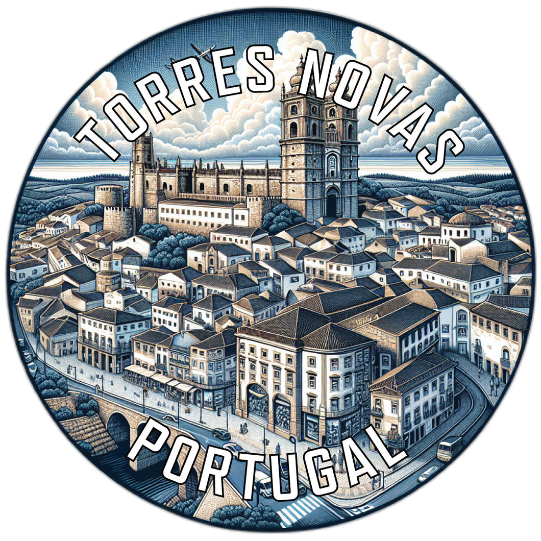 Torres Novas Portugal Souvenir Die Cut Flat Magnet 2-Inch