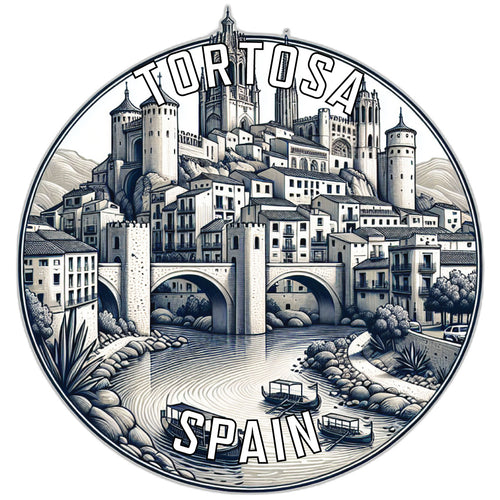 Tortosa Spain Souvenir Die Cut Flat Magnet 6-Inch
