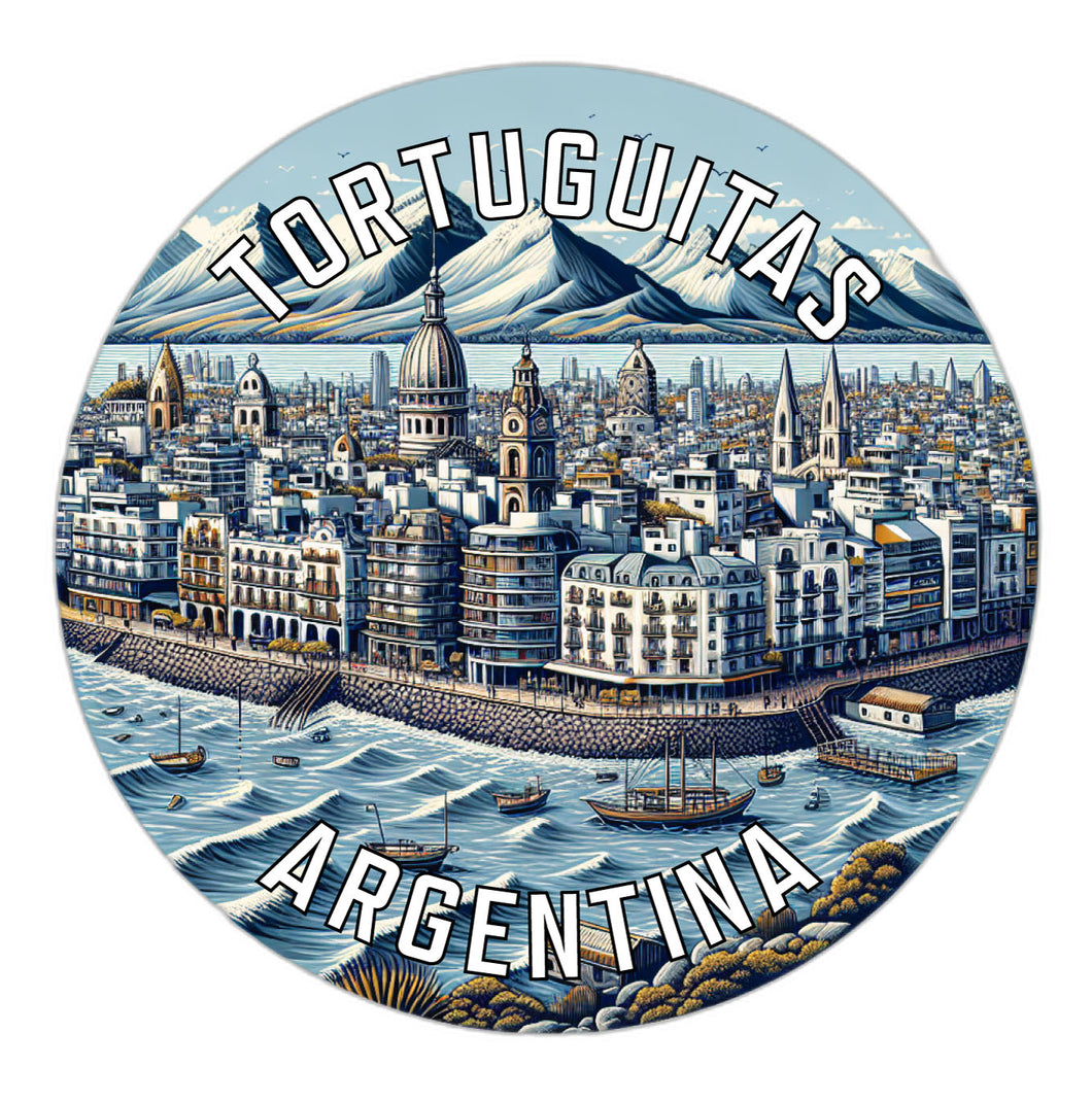 Tortuguitas Argentina Souvenir Die Cut Flat Magnet 4-Inch
