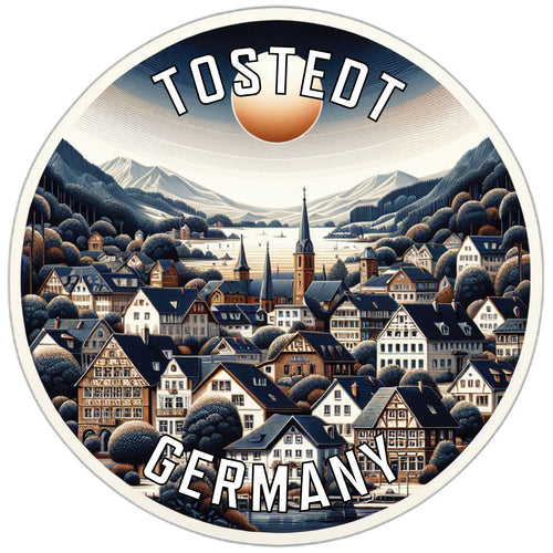 Tostedt Germany Souvenir Die Cut Flat Magnet 6-Inch