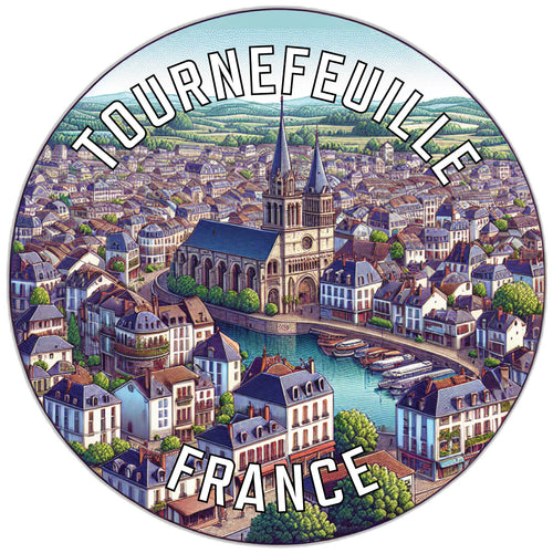 Tournefeuille France Souvenir Vinyl Decal Sticker 3-Inch
