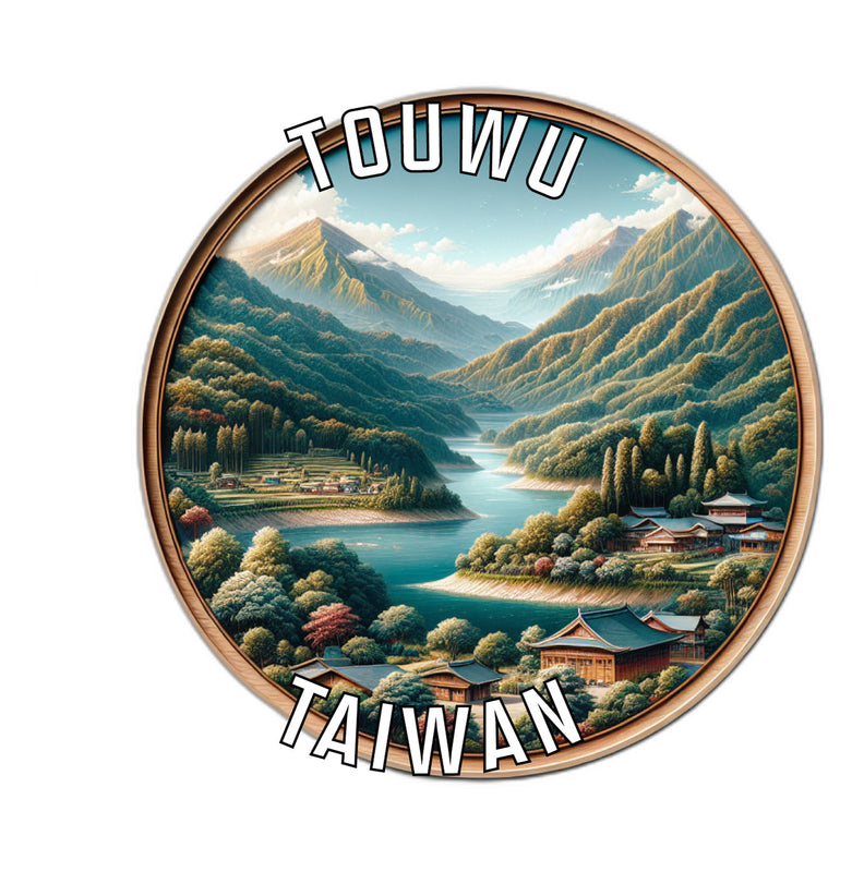 Touwu Taiwan Souvenir Vinyl Decal Sticker 6-Inch