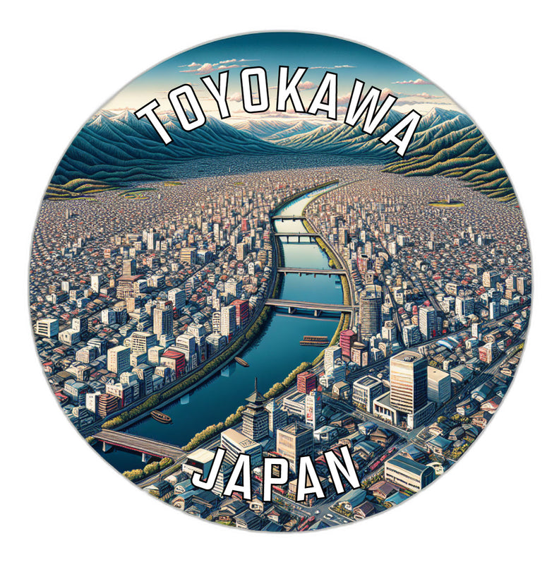 Toyokawa Japan Souvenir Vinyl Decal Sticker 6-Inch