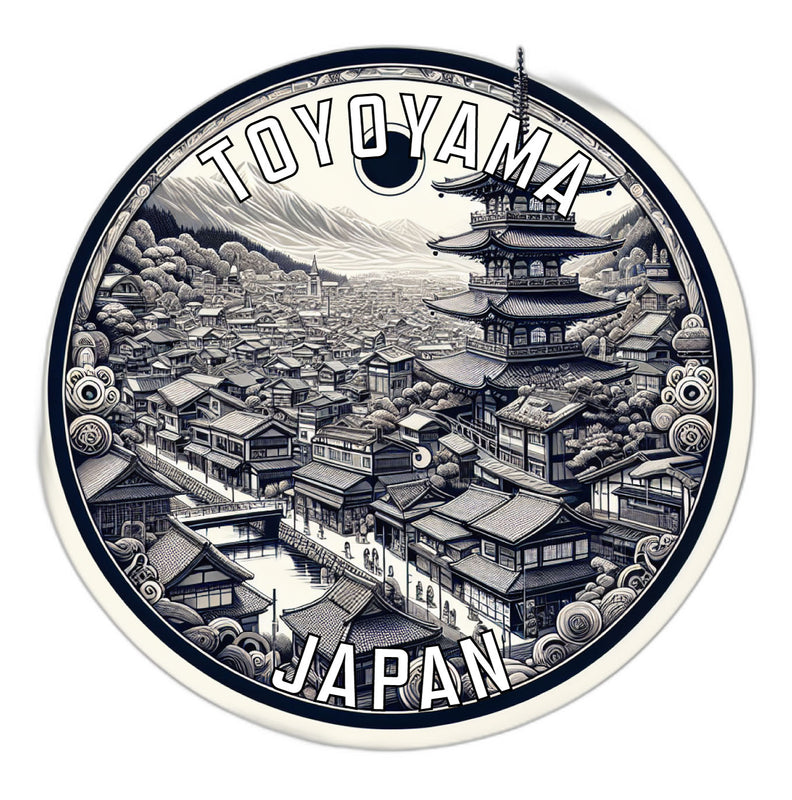 Toyoyama Japan Souvenir Vinyl Decal Sticker 2-Inch