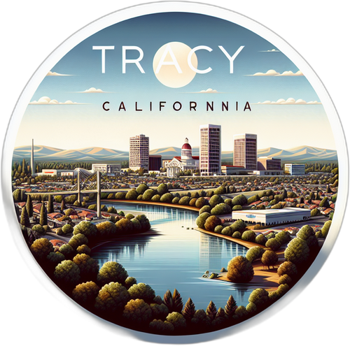 Tracy California Souvenir Vinyl Decal Sticker 2-Inch