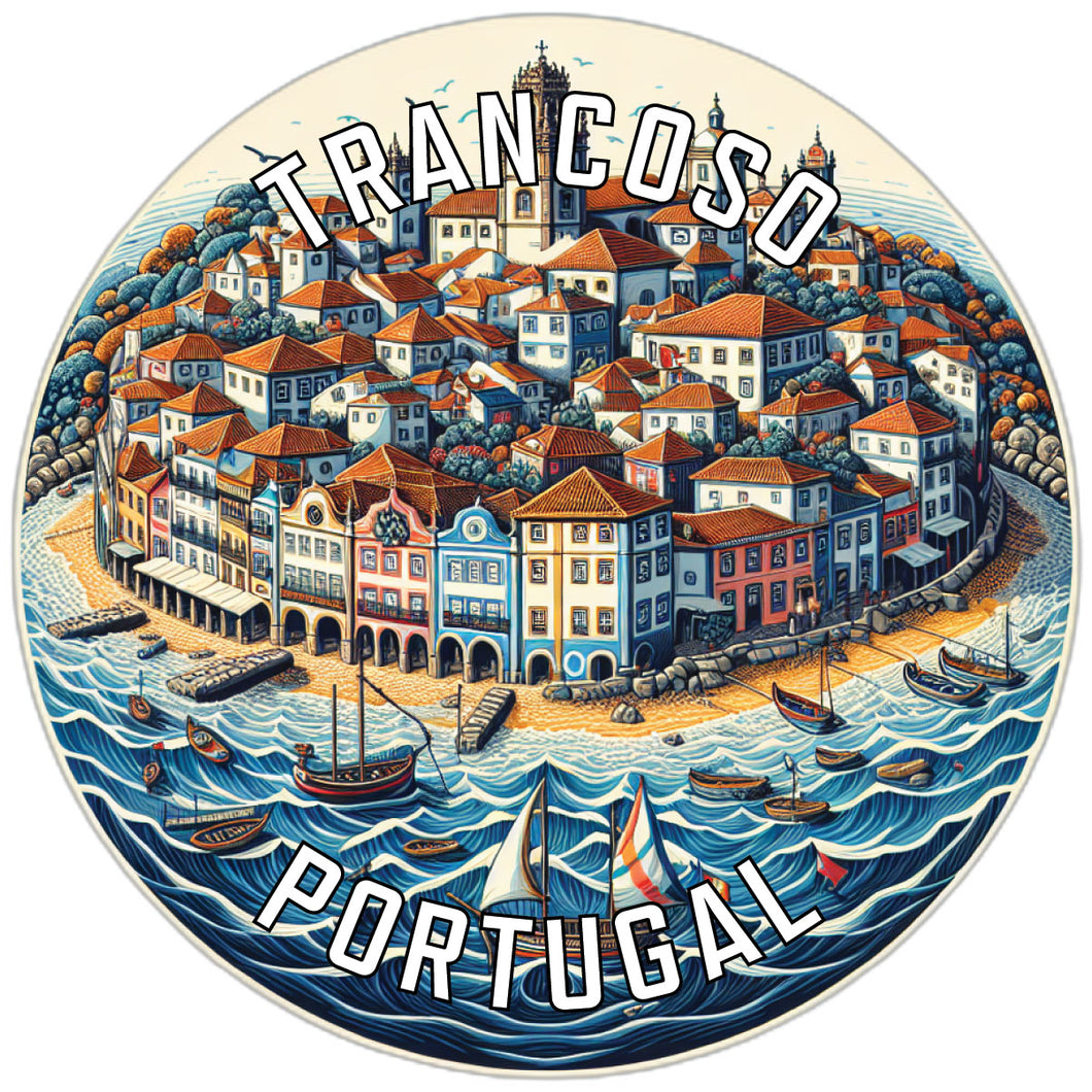 Trancoso Portugal Souvenir Die Cut Flat Magnet 2-Inch