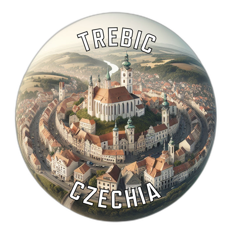 Trebic Czechia Souvenir Die Cut Flat Magnet 2-Inch