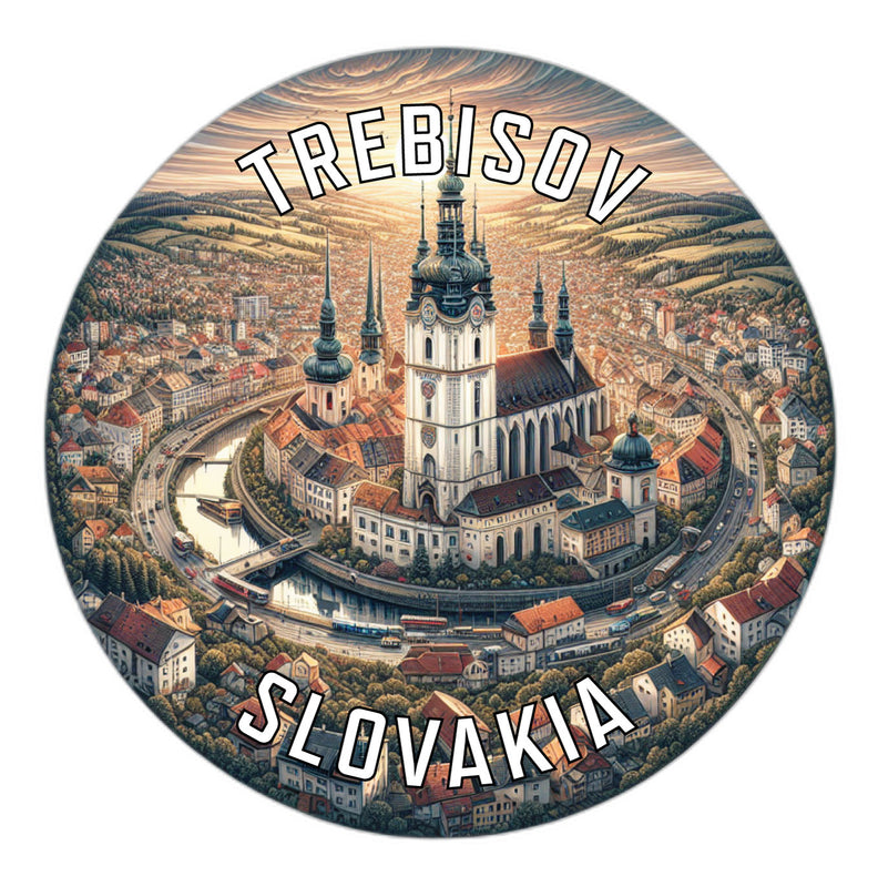 Trebisov Slovakia Souvenir Die Cut Flat Magnet 6-Inch