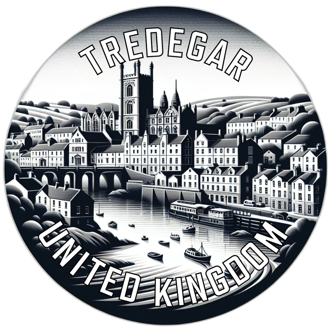 Tredegar United Kingdom Souvenir Die Cut Flat Magnet 2-Inch