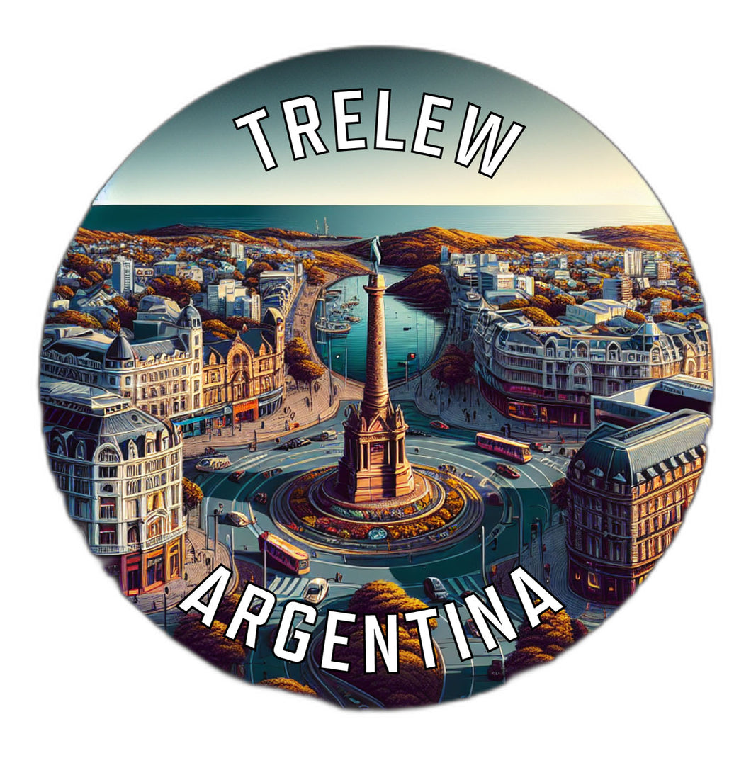 Trelew Argentina Souvenir Die Cut Flat Magnet 6-Inch
