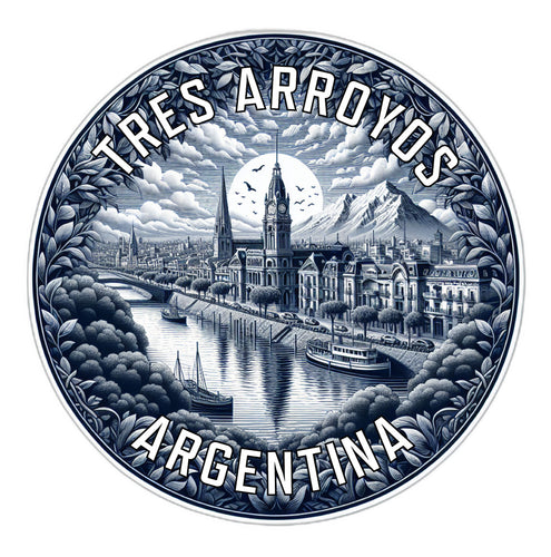 Tres Arroyos Argentina Souvenir Die Cut Flat Magnet 6-Inch