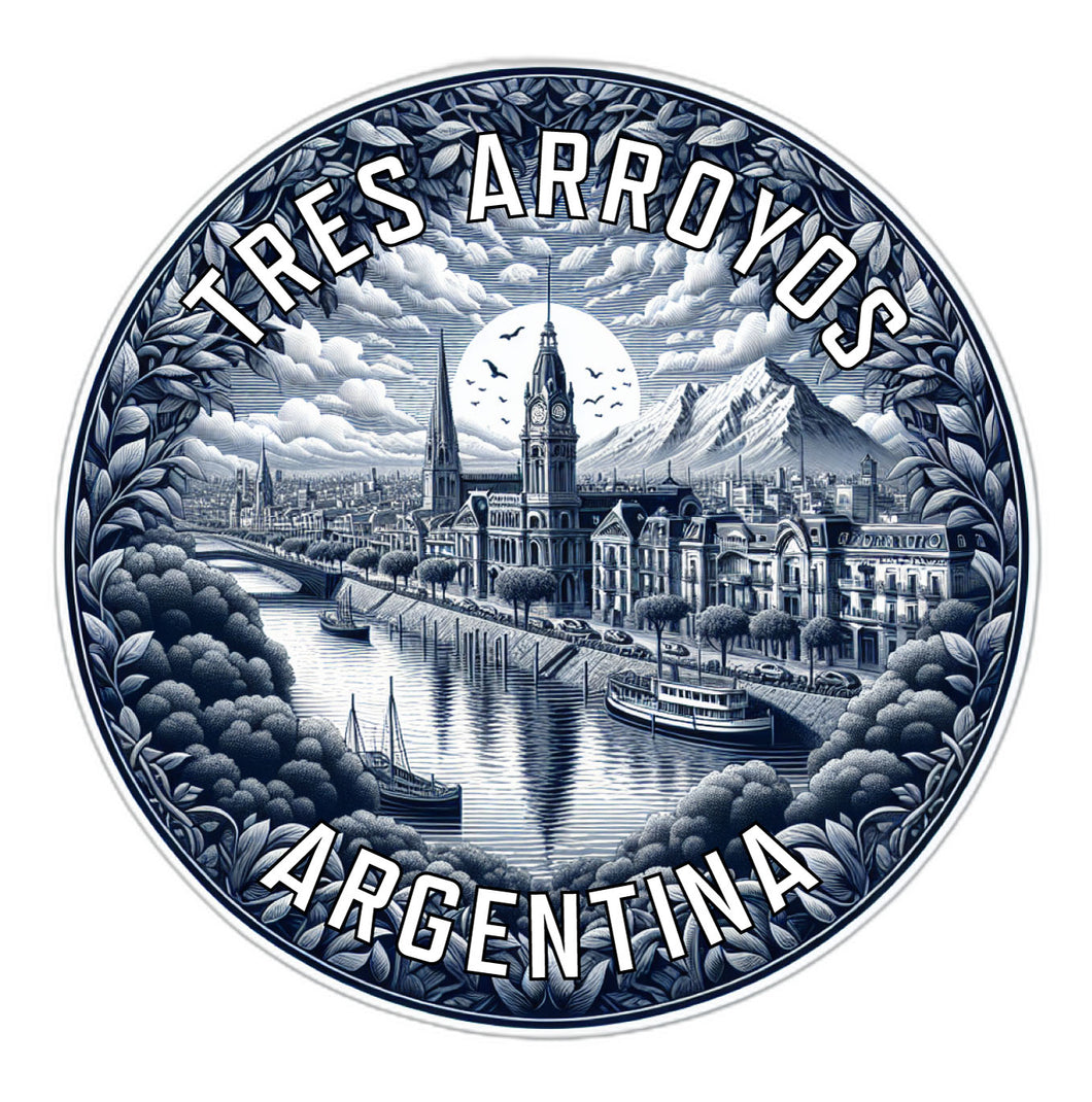 Tres Arroyos Argentina Souvenir Die Cut Flat Magnet 6-Inch