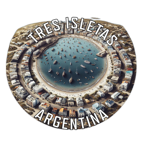 Tres Isletas Argentina Souvenir Die Cut Flat Magnet 6-Inch