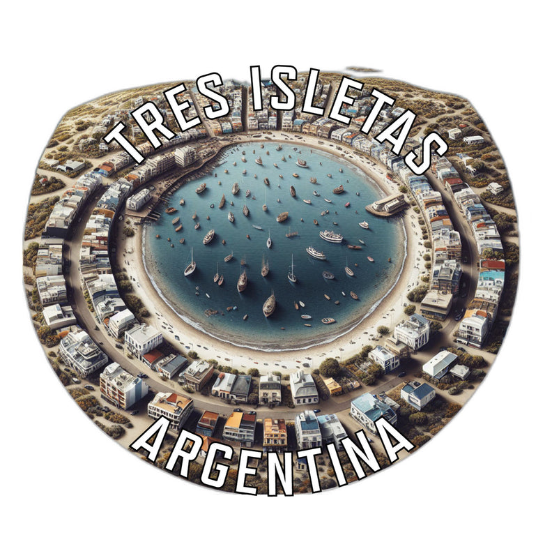 Tres Isletas Argentina Souvenir Die Cut Flat Magnet 6-Inch