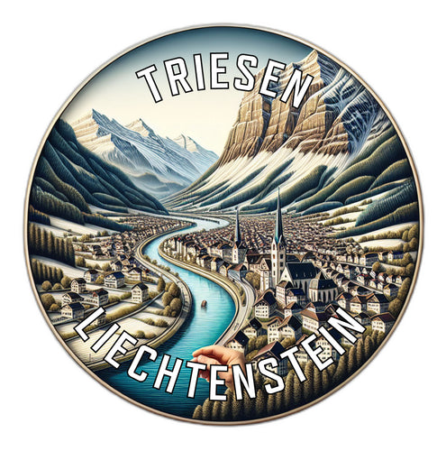 Triesen Liechtenstein Souvenir Vinyl Decal Sticker 2-Inch