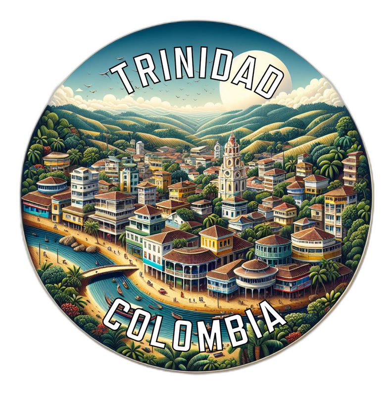 Trinidad Colombia Souvenir Die Cut Flat Magnet 2-Inch