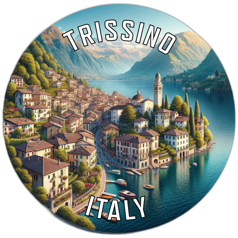 Trissino Italy Souvenir Die Cut Flat Magnet 6-Inch
