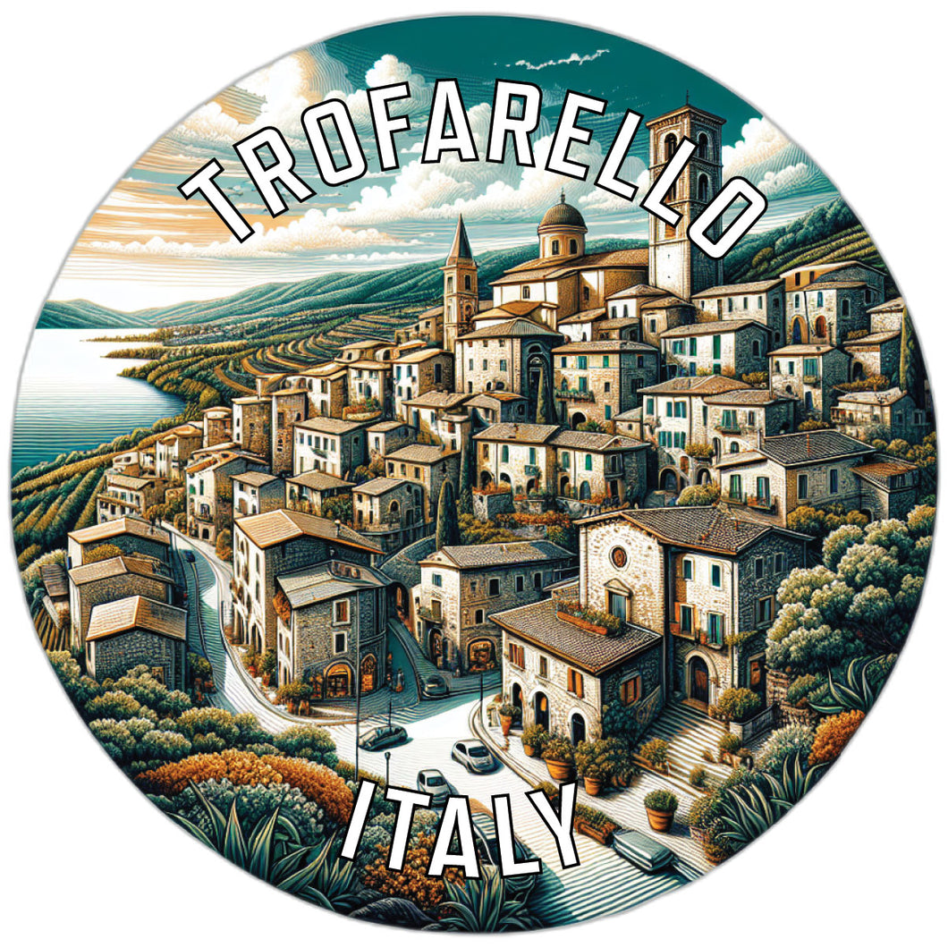Trofarello Italy Souvenir Die Cut Flat Magnet 2-Inch
