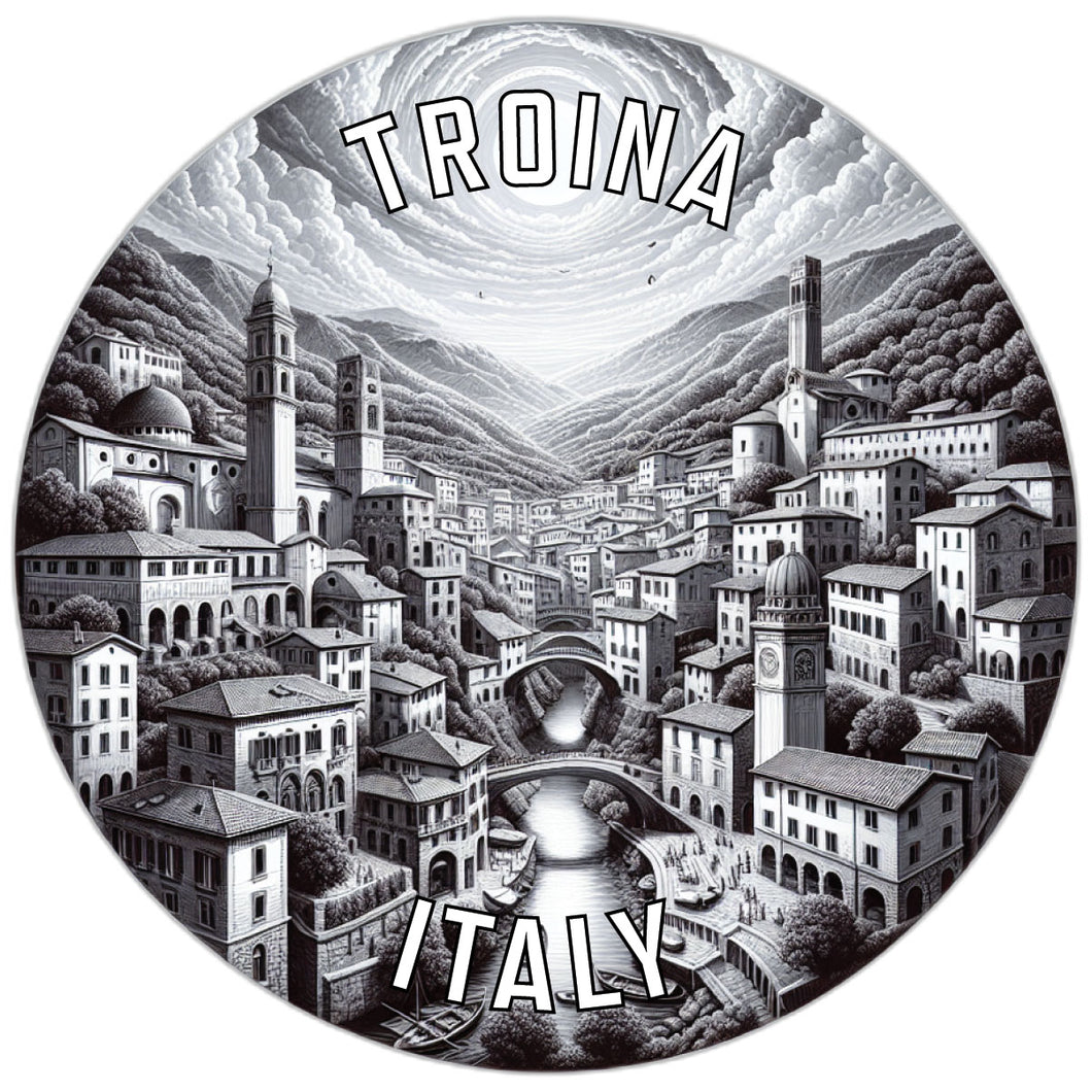 Troina Italy Souvenir Die Cut Flat Magnet 6-Inch