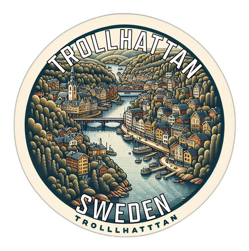 Trollhattan Sweden Souvenir Vinyl Decal Sticker 2-Inch