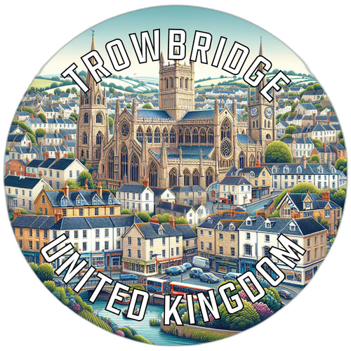 Trowbridge United Kingdom Souvenir Die Cut Flat Magnet 6-Inch