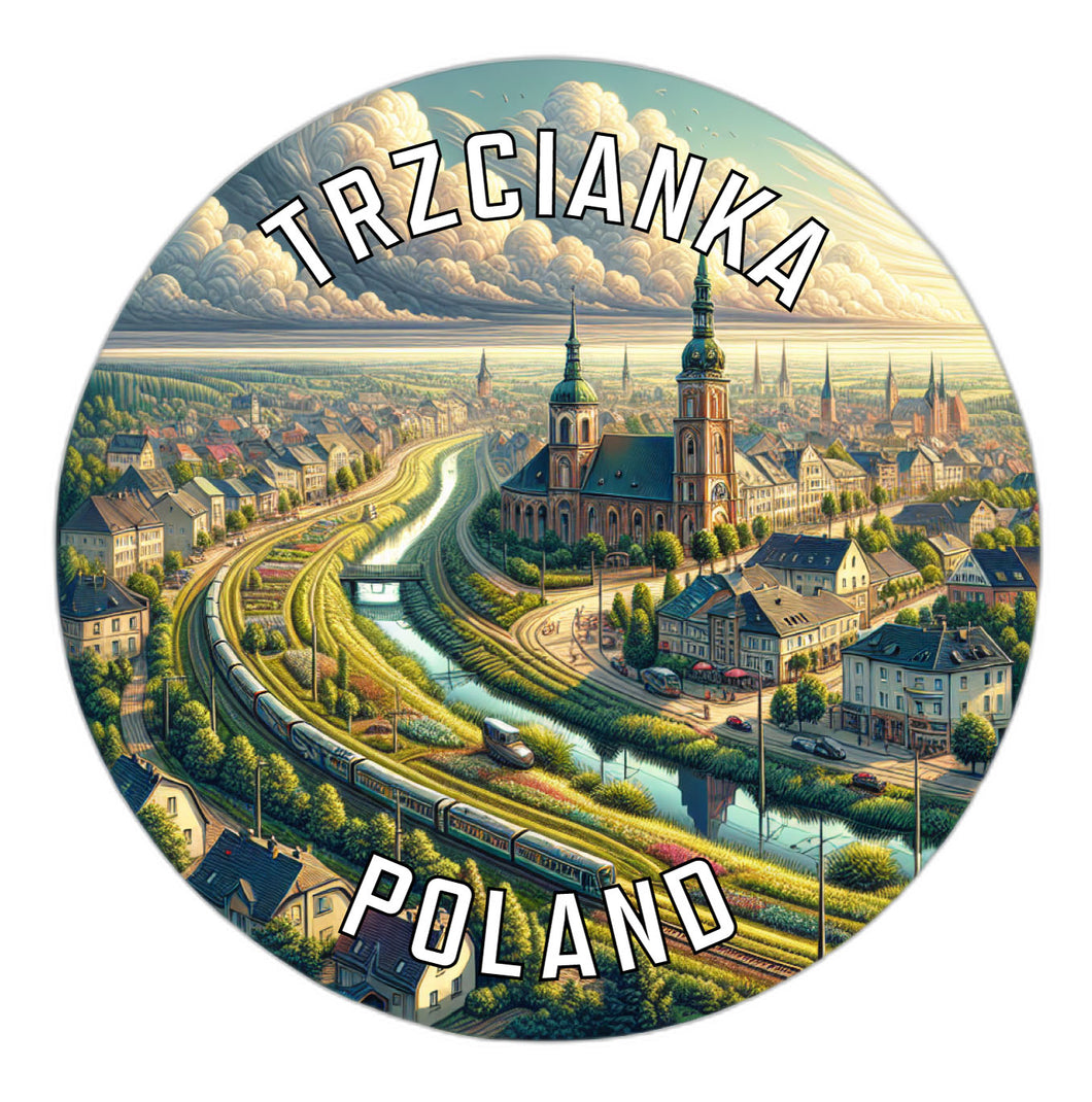 Trzcianka Poland Souvenir Vinyl Decal Sticker 2-Inch