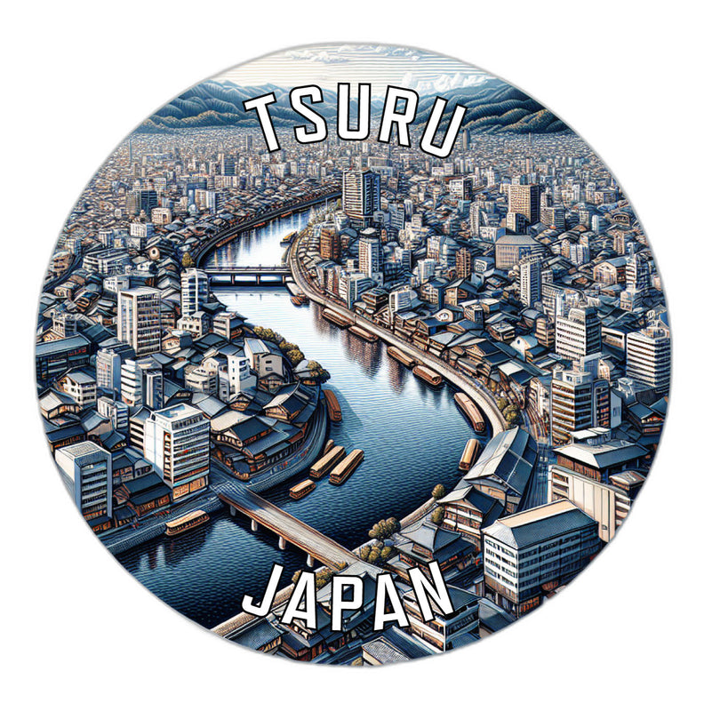 Tsuru Japan Souvenir Die Cut Flat Magnet 3-Inch