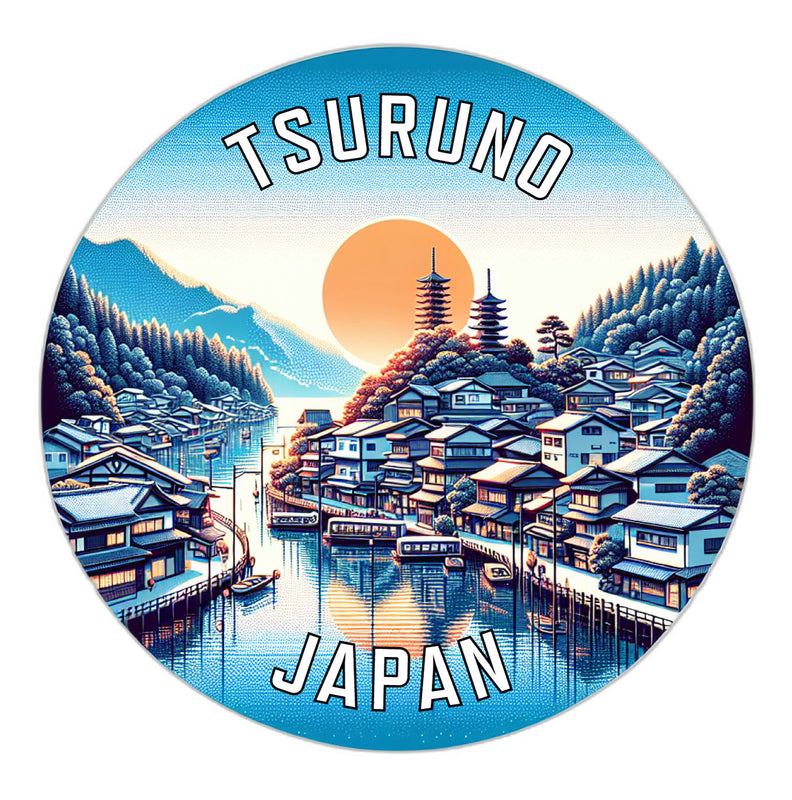 Tsuruno Japan Souvenir Die Cut Flat Magnet 2-Inch