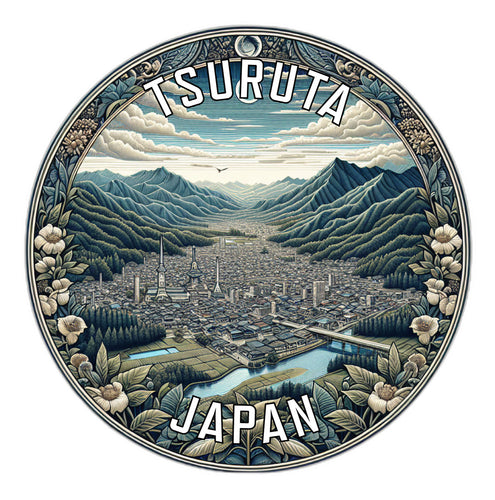 Tsuruta Japan Souvenir Vinyl Decal Sticker 6-Inch