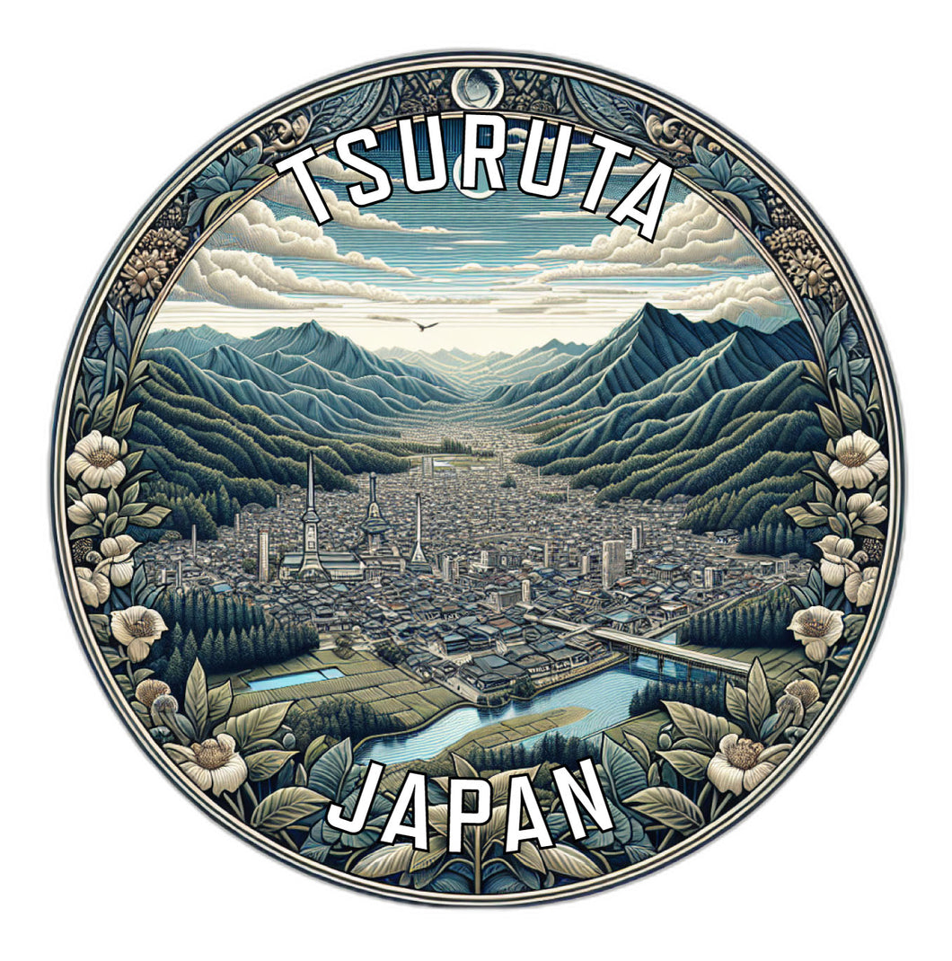 Tsuruta Japan Souvenir Vinyl Decal Sticker 6-Inch