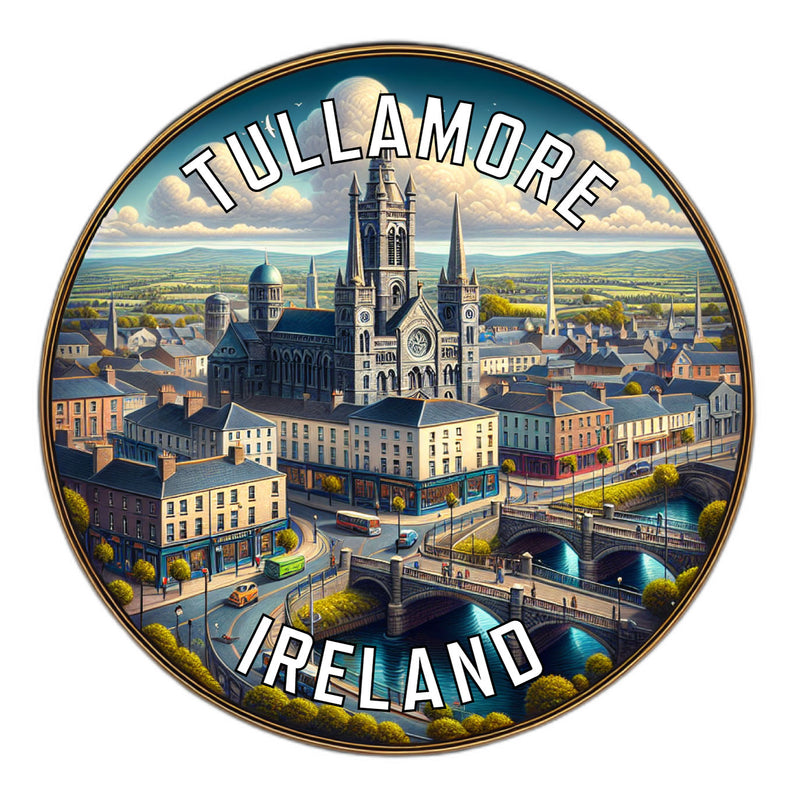 Tullamore Ireland Souvenir Die Cut Flat Magnet 2-Inch
