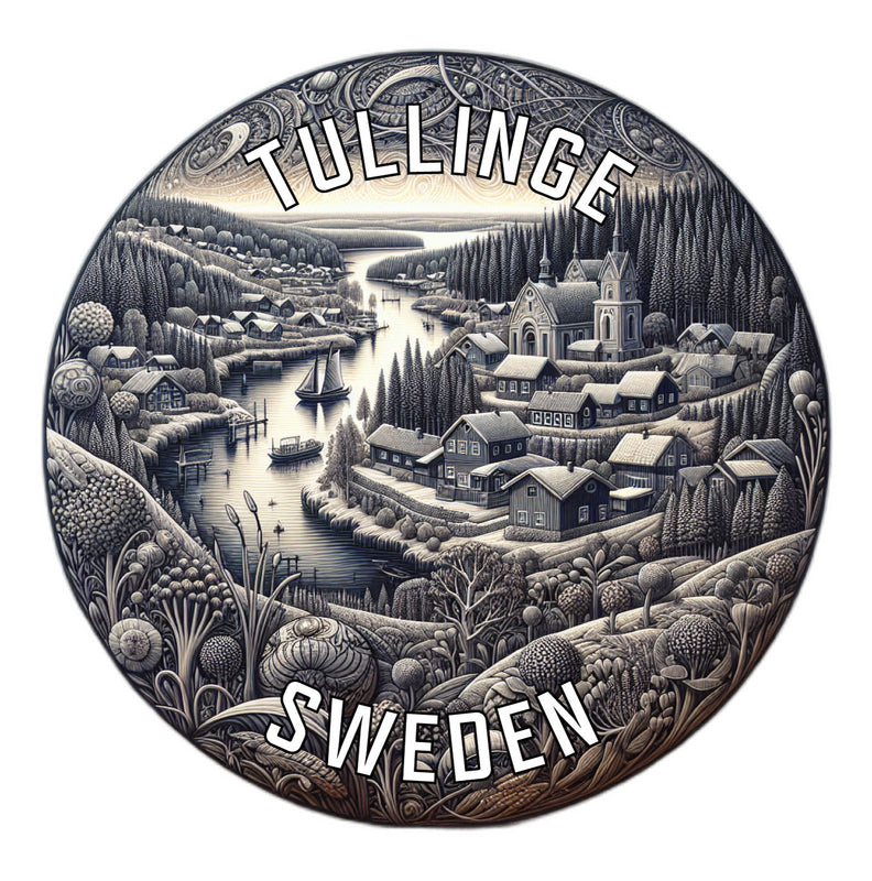 Tullinge Sweden Souvenir Die Cut Flat Magnet 6-Inch