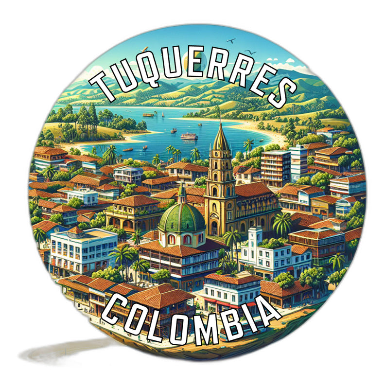 Tuquerres Colombia Souvenir Die Cut Flat Magnet 2-Inch
