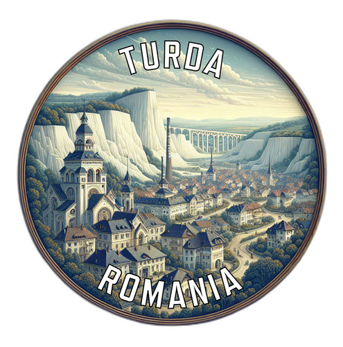 Turda Romania Souvenir Vinyl Decal Sticker 6-Inch