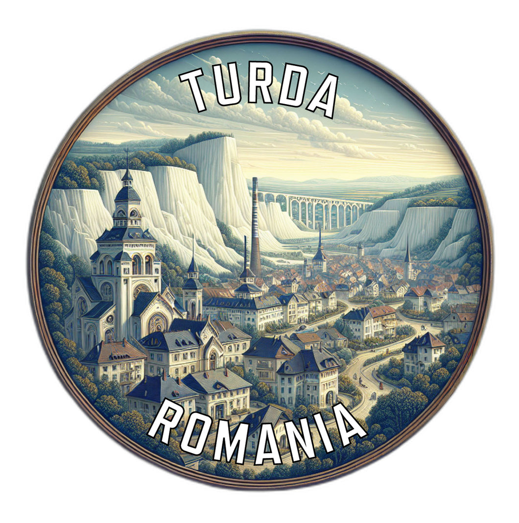 Turda Romania Souvenir Vinyl Decal Sticker 6-Inch