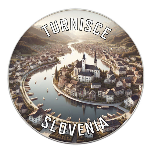 Turnisce Slovenia Souvenir Vinyl Decal Sticker 6-Inch