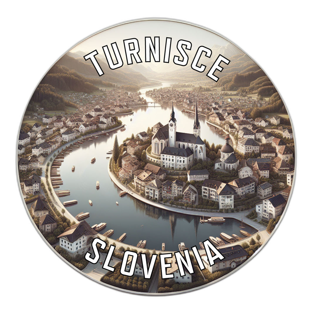 Turnisce Slovenia Souvenir Vinyl Decal Sticker 6-Inch