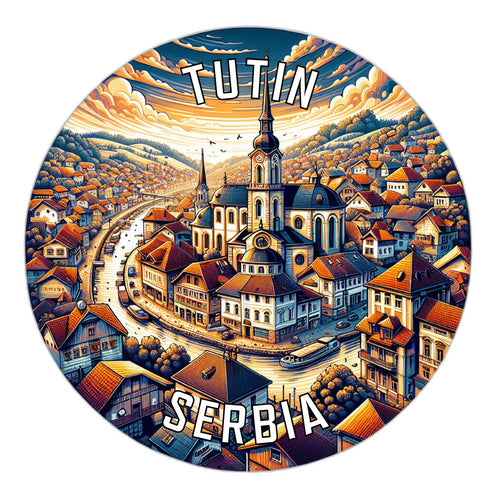 Tutin Serbia Souvenir Vinyl Decal Sticker 6-Inch
