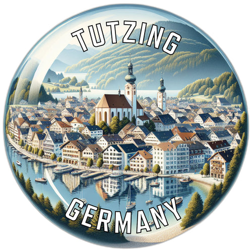 Tutzing Germany Souvenir Die Cut Flat Magnet 6-Inch