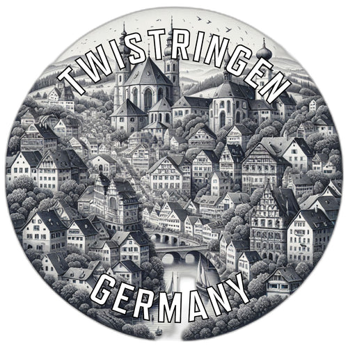 Twistringen Germany Souvenir Die Cut Flat Magnet 2-Inch