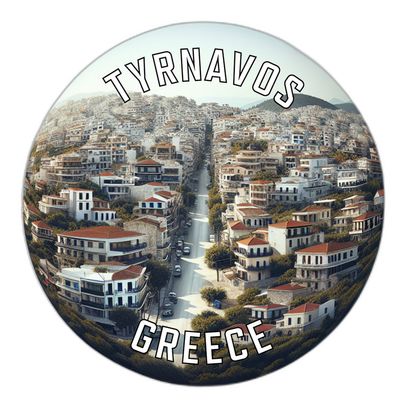 Tyrnavos Greece Souvenir Die Cut Flat Magnet 2-Inch